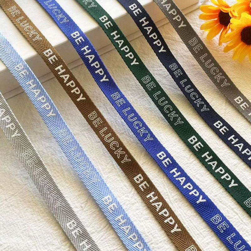Custom soft nylon woven decorative printed webbing trim clothing nylon printing webbing tape for garment