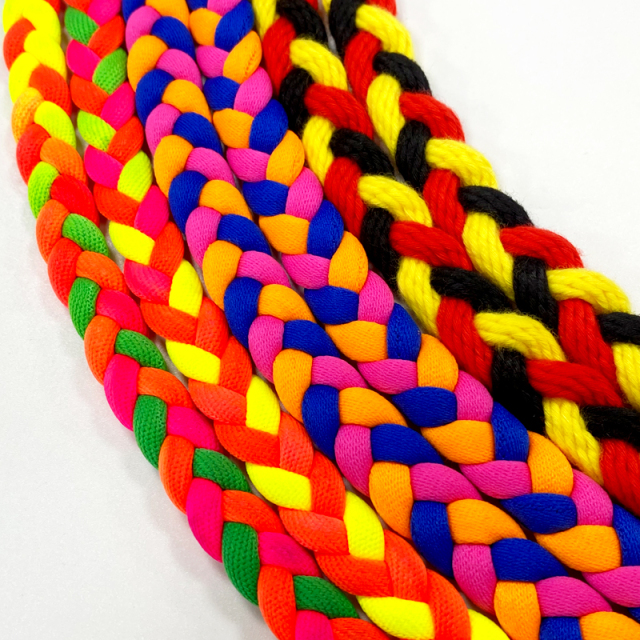 Color Long Nylon Mobile Phone Cord Strap Woven Braided Cell Phone Lanyard Camera Strap Thick Phone Crossbody Necklace