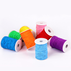 Round Colorful Clothing Rope Round String Rubber Rope High Elastic Cord Elastic Luggage Rope String