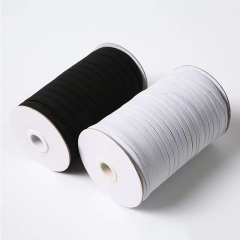 Good Quality Wholesale Flat Braided Elastic Band Elastic Cord Braid Strap Flat Elastic Cord flat braided elastic