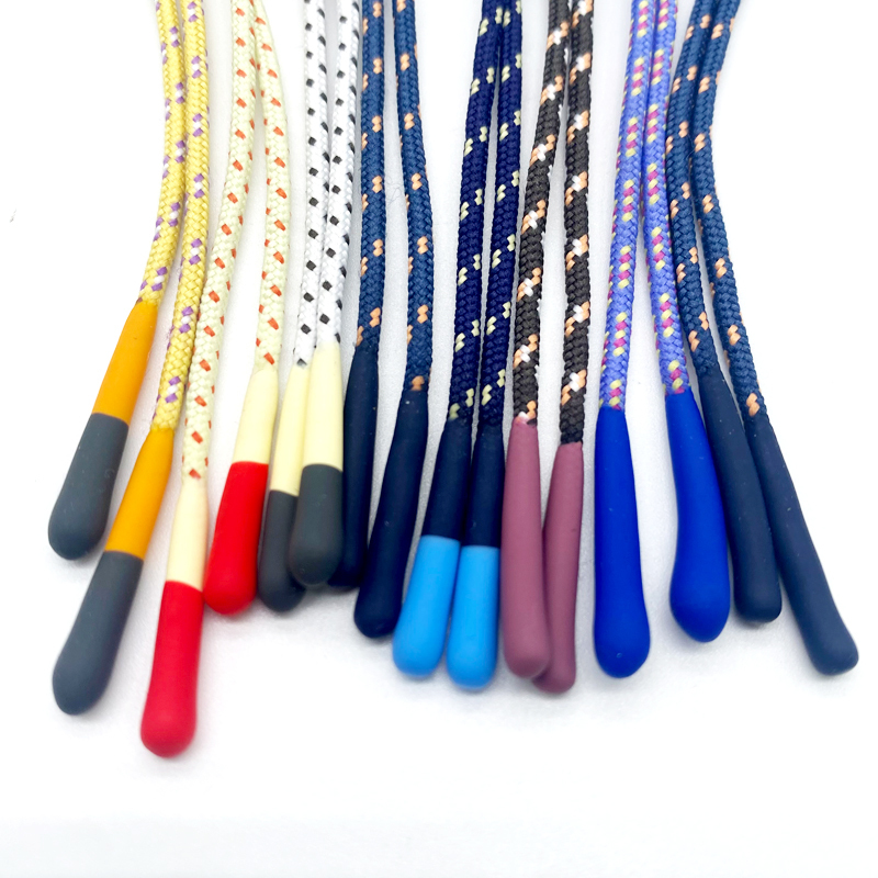 Personalizado rope zip pull over puller silicon cord pull zipper string cord puller dipped rubber zipper pull