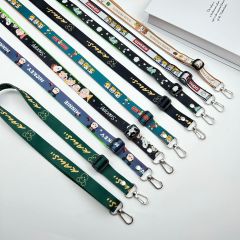 Promotional Lanyards With Logo Custom Mobile Phone Lanyard Crossbody Sport Keychain Superhero Keychain Polyester Lanyards Plain