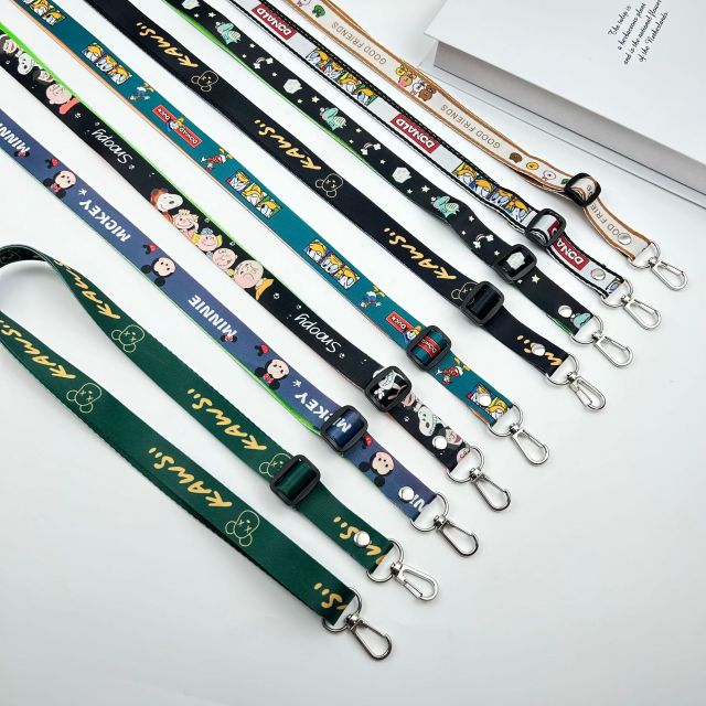 Promotional Lanyards With Logo Custom Mobile Phone Lanyard Crossbody Sport Keychain Superhero Keychain Polyester Lanyards Plain