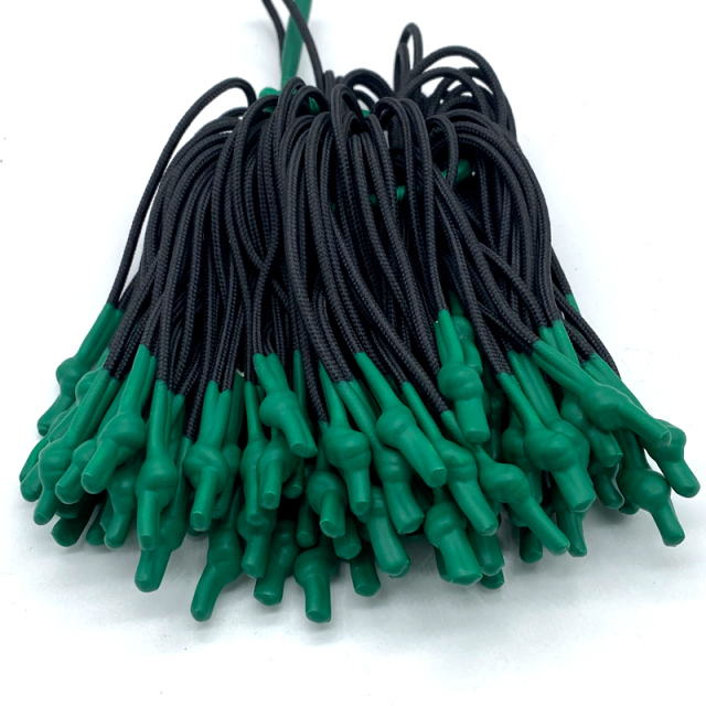 dipping silicone shoelace tipping Custom thick drawstring cord silicone dipped tips drawcord dipped end cord