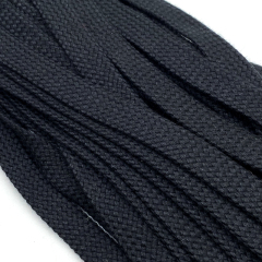 Custom logo woven cotton Flat Drawstring Dipping Plastic Tip silicone Drawcord for Garment fashion Hoodie bag garments cord