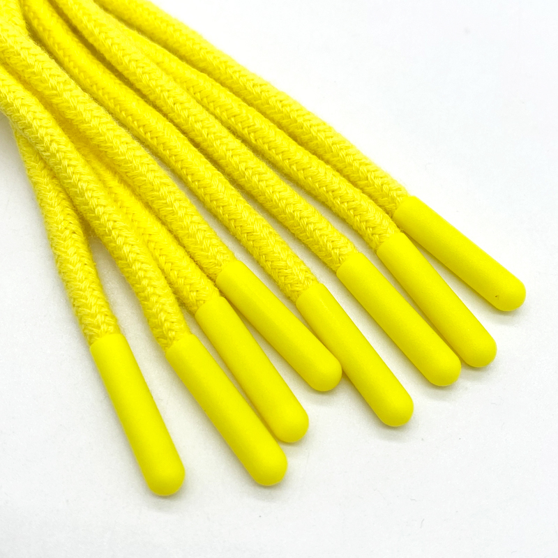 polyester cord Round draw cords hoodie string rope drawstring drawcord with plastic tips agelt for pants and hoodies