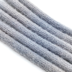 Wholesale hoodie cord with coated silicone dipping drawcord end dot cotton string drawstring for sweatpants