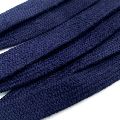 Custom design summer hoodie strings dipped drawcord flat drawstring cotton cord with silicone tips cord for sweatpants