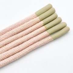 High Quality Polyester Hoodie with Custom Drawcord round Shoelace String Silicone Tips Customizable Sweatpants Drawstring Cord