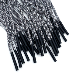 Custom waistband dip rubber cord head hoodie drawstring cord mesh round drawcord spot wholesale shoelace clothing accessories