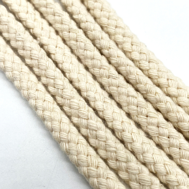 Customize High quality draw cord string 100% cotton drawcord for hoodie rope Metal tips shoelaces rope