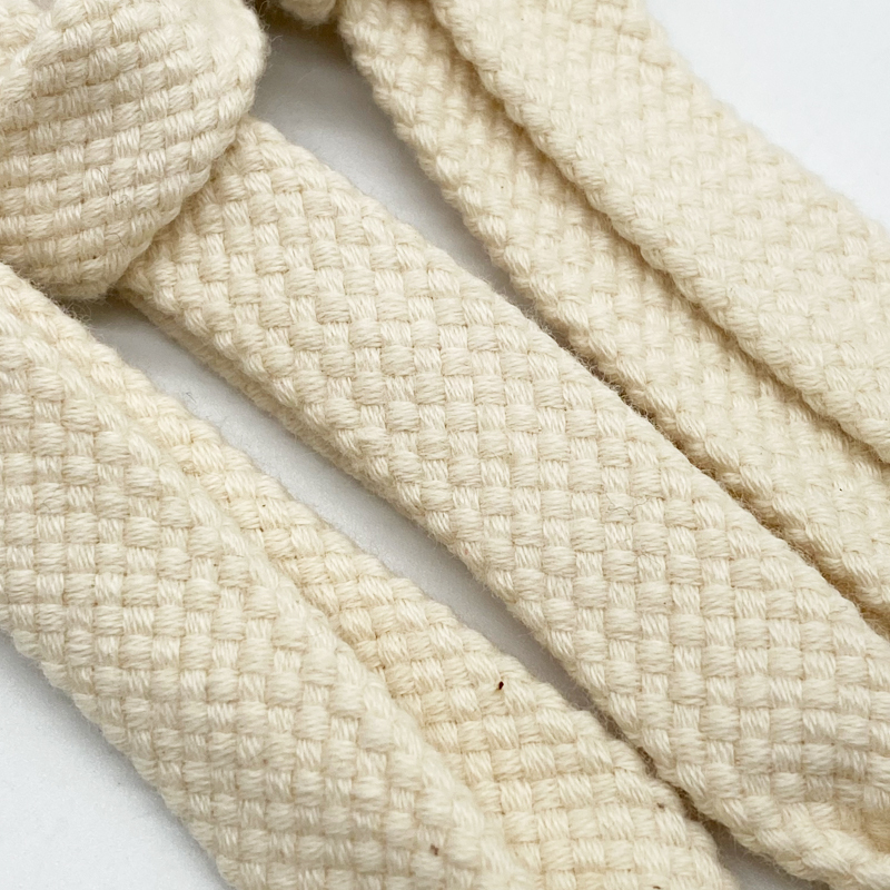 Custom garment accessories autumn and winter hoodie cords wholesale flat cotton rope draw cord drawstring cord with metal tips