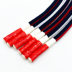 With Tips Custom Dipped Coated Dipping Top Ends Drawstring Cords Braided Silicone Drawcord cord for sweatpants
