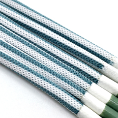 Custom Coated 5mm round Hoodie Drawstring String Polyester & Cotton Rope Laces for Garments Bags & Accessories with Custom Logo