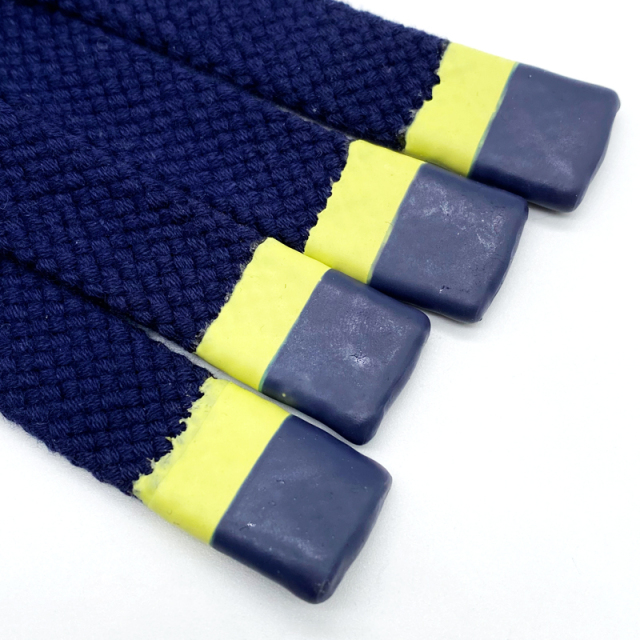factory hot sale flat lace new fancy drawcord with silicone dipped end elastic webbing string cord for pant garment