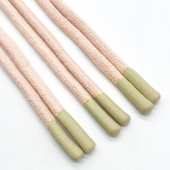 High Quality Polyester Hoodie with Custom Drawcord round Shoelace String Silicone Tips Customizable Sweatpants Drawstring Cord