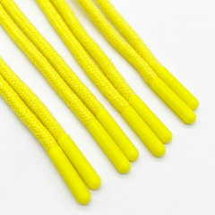 polyester cord Round draw cords hoodie string rope drawstring drawcord with plastic tips agelt for pants and hoodies