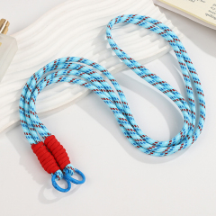 Customized color logo luxury universal adjustable mobile phone accessories cases with straps wrist chain lanyard for girls