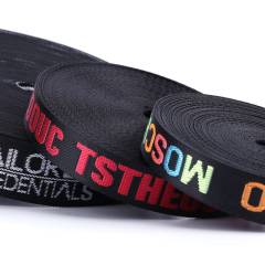 Clothing Accessory Jacquard Elastic Band Reasonable Price Elastic Band Polyester Ribbons Custom Logo Jacquard Webbing Belt