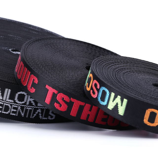 Clothing Accessory Jacquard Elastic Band Reasonable Price Elastic Band Polyester Ribbons Custom Logo Jacquard Webbing Belt