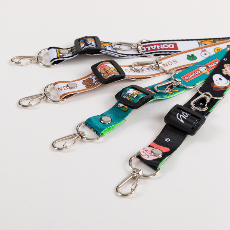 Low Moq Custom Printed Blank Sublimation Neck Strap Id Badge Card Holder Lanyards With Logo Custom Polyester Lanyard