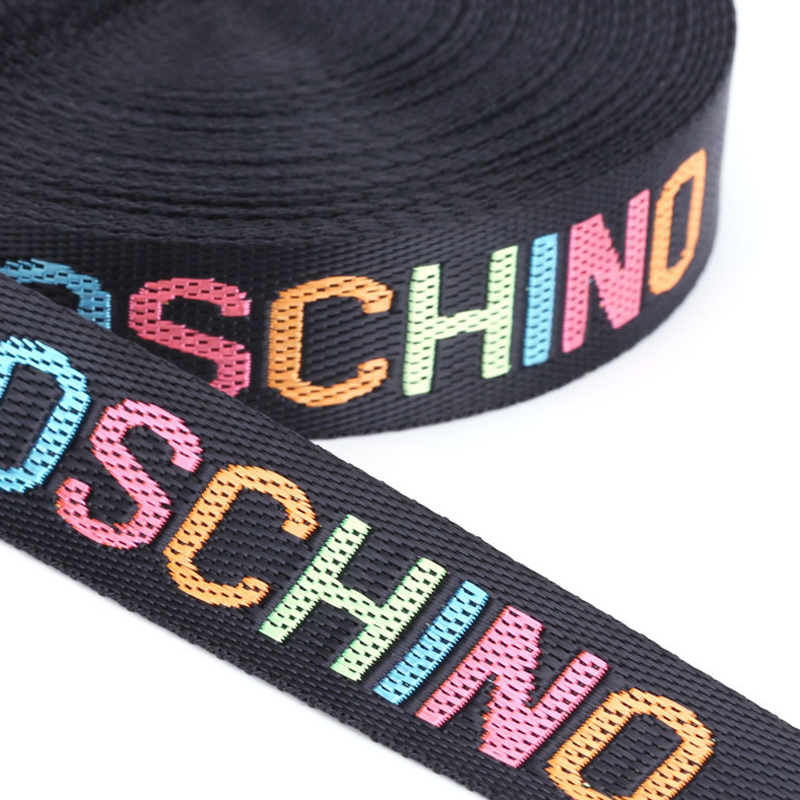 Clothing Accessory Jacquard Elastic Band Reasonable Price Elastic Band Polyester Ribbons Custom Logo Jacquard Webbing Belt