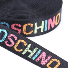 Clothing Accessory Jacquard Elastic Band Reasonable Price Elastic Band Polyester Ribbons Custom Logo Jacquard Webbing Belt