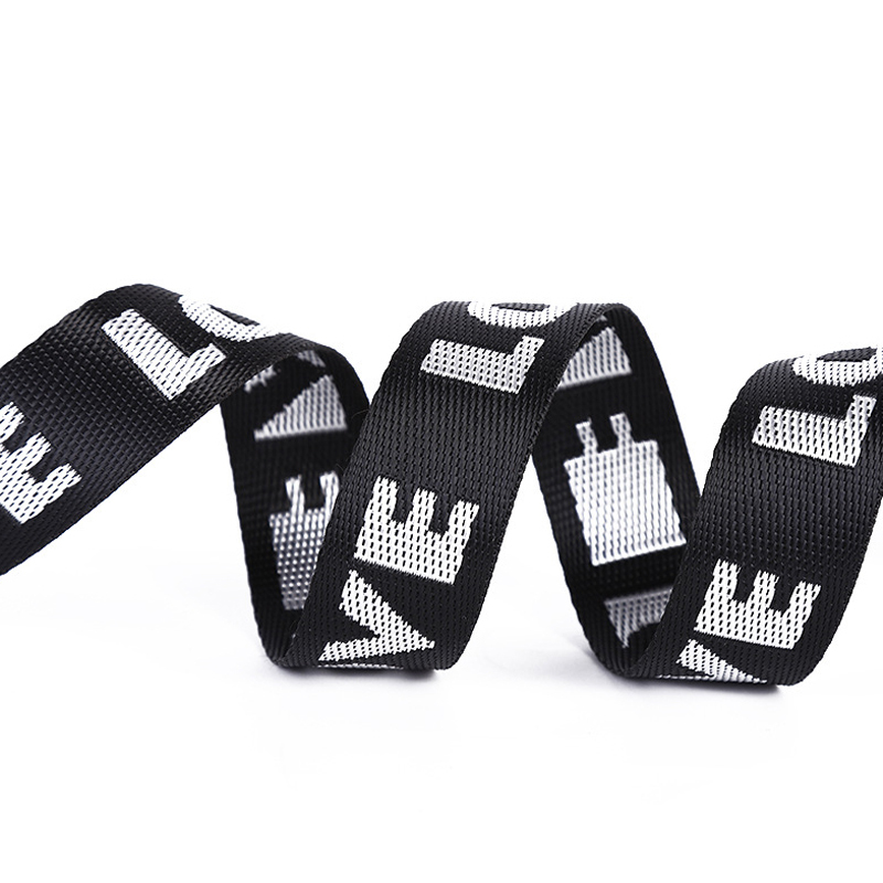 Manufacturers direct imitation nylon computer jacquard webber clothing accessories shoe strap mobile phone cord jacquard webber