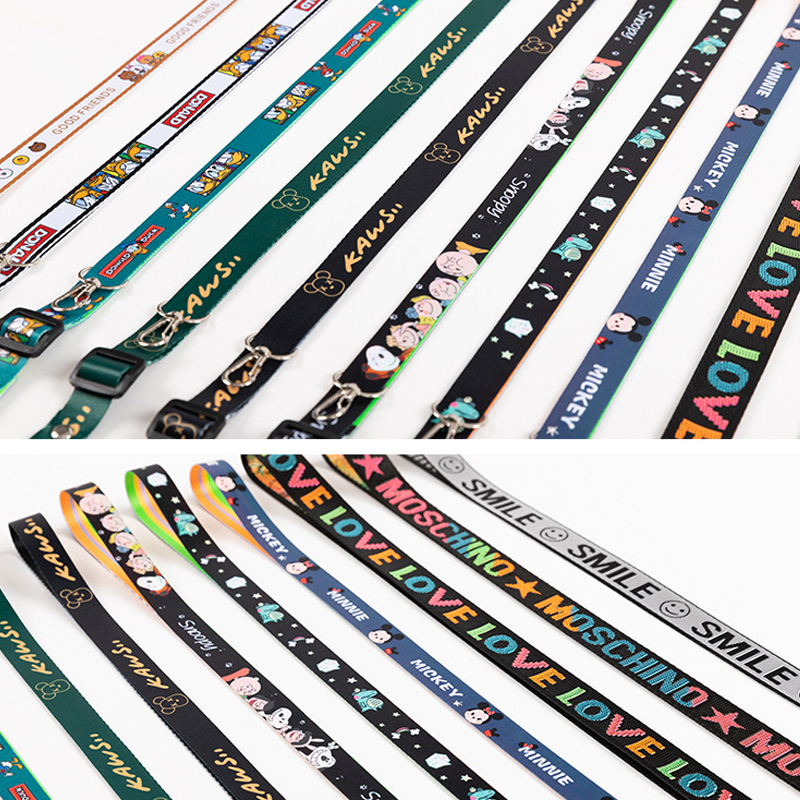 Promotional Lanyards With Logo Custom Mobile Phone Lanyard Crossbody Sport Keychain Superhero Keychain Polyester Lanyards