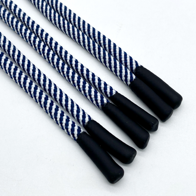 High quality fashion style clothing use hoodie silicone drawcord cotton polyester rope hoodie and costume drawstring