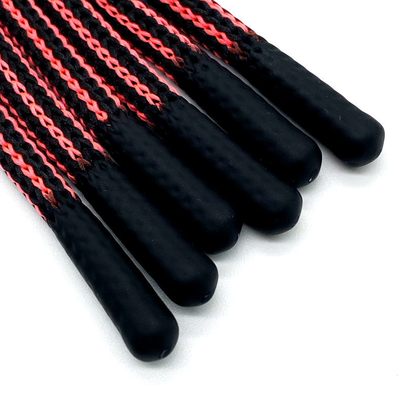 Custom High Quality Polyester Round Hoodie drawstring silicone dipped design drawcord For shorts garments cords