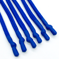 OEM twisted silicone rope head clothing accessories monochrome drawstring hoodie rope pants round rope factory high quality
