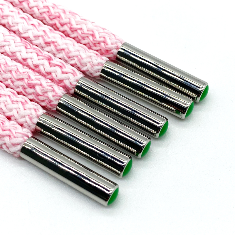 Factory Custom Tip Metal Hoodie Rope Round String shoelaces for Garment Drawstring Hoodie drawcord cord