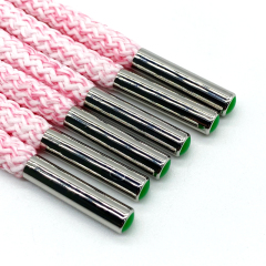Factory Custom Tip Metal Hoodie Rope Round String shoelaces for Garment Drawstring Hoodie drawcord cord