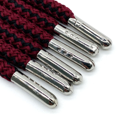High quality pants rope hoodie custom round drawstring custom hoodie string aglet metal tips polyester cotton drawcord