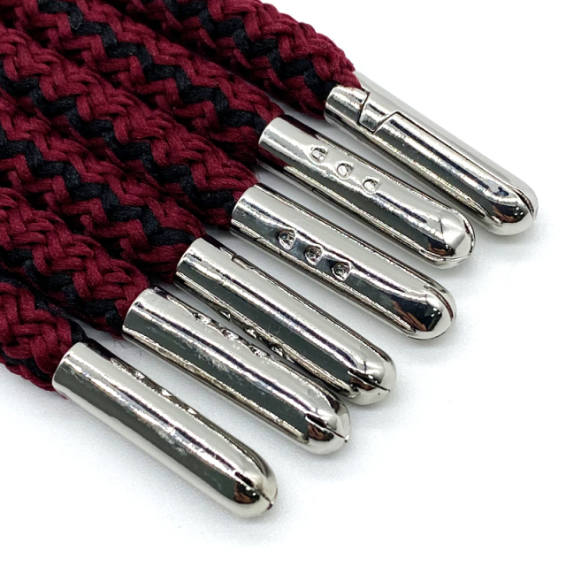 High quality pants rope hoodie custom round drawstring custom hoodie string aglet metal tips polyester cotton drawcord