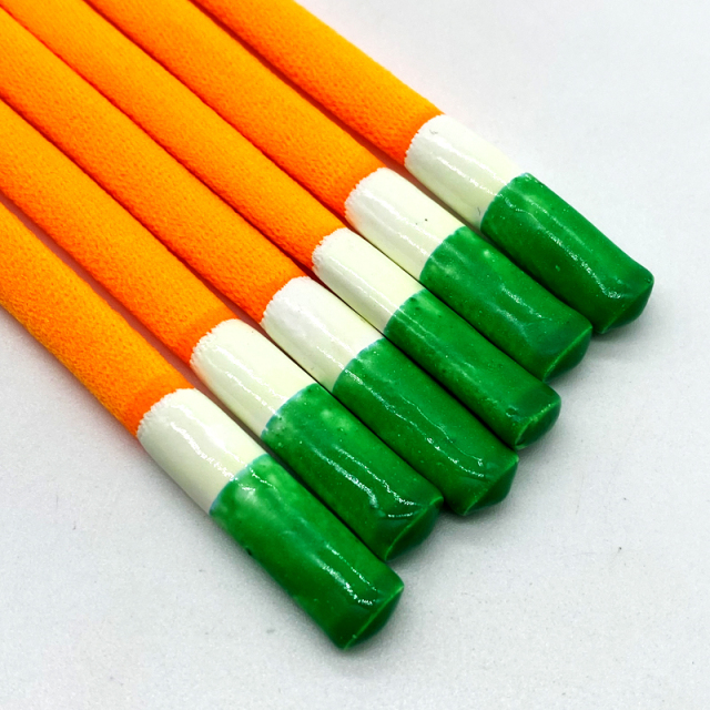 Wholesale two-tone drawstring hoodie drawcord with silicone tips for garments polyester cotton cord for sweatpants