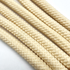 High quality Linen Skein thicker string custom cotton rope Metal tips Circular shoelaces drawstring Hoodie for shorts