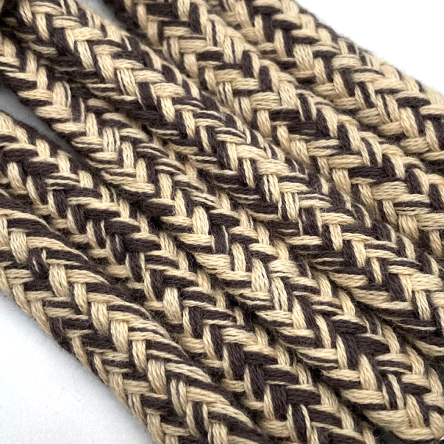 Custom two-color drawstring braided cotton rope clothing accessories Custom logo Metal hoodie rope High quality