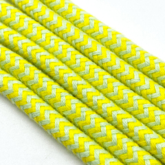 Factory Customizable Macrame Cotton Cord Hoodie with Two-Tone Drawstring Plastic Tip Shape 5mm Braided Drawcord Shoes Garments