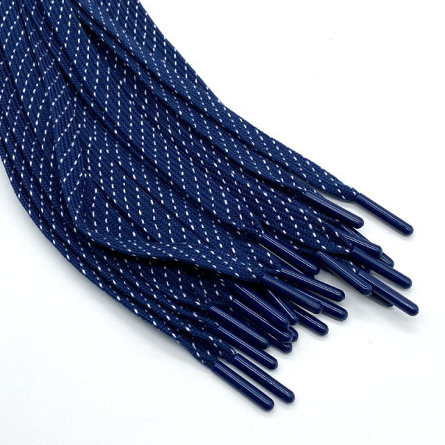 Factory wholesale Customized Printed Silicone Flat Cord Shoelaces with Laser plastic logo rope shoelaces drawcord tipping