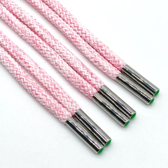 Factory Custom Tip Metal Hoodie Rope Round String shoelaces for Garment Drawstring Hoodie drawcord cord
