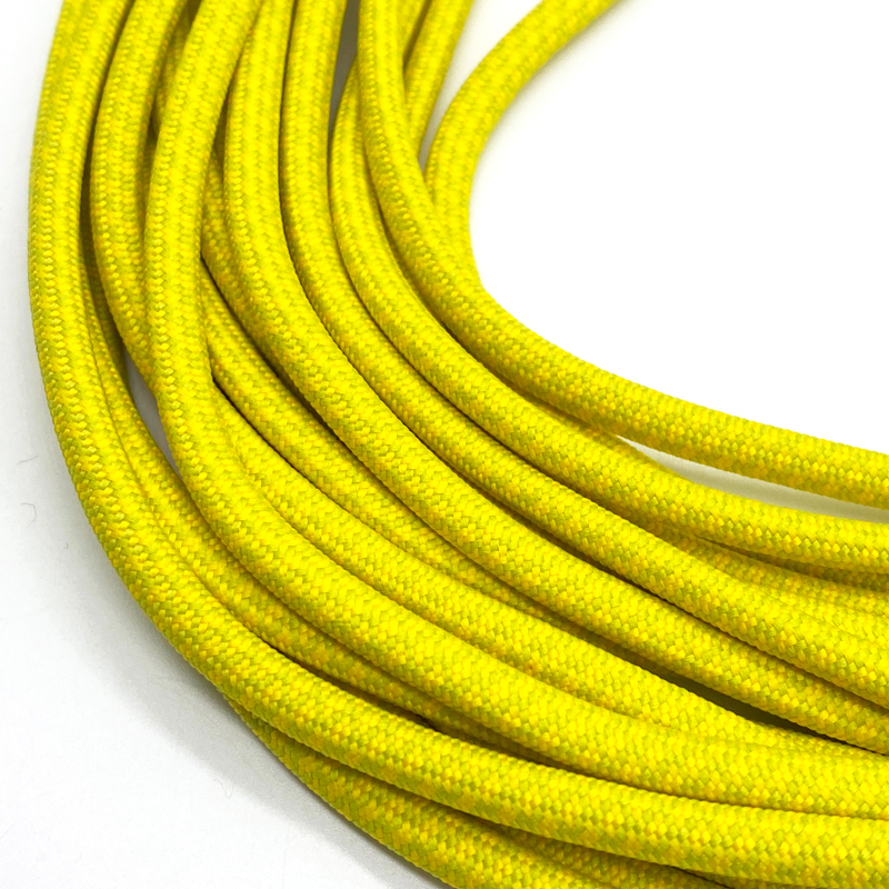 Custom Two-Color Braided Cotton Rope 6mm round Diameter with Coated Finish Pant Hoodie Clothing Accessories Bronze Metal Logo