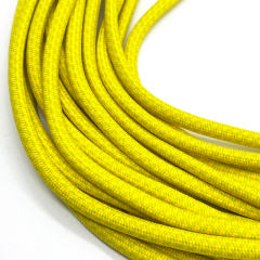 Custom Two-Color Braided Cotton Rope 6mm round Diameter with Coated Finish Pant Hoodie Clothing Accessories Bronze Metal Logo