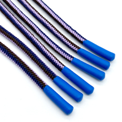 Customized Hoodie rope drawstring with silicone dipped ends cord for sweatpants shoelace bag hoodie drawstring tipping