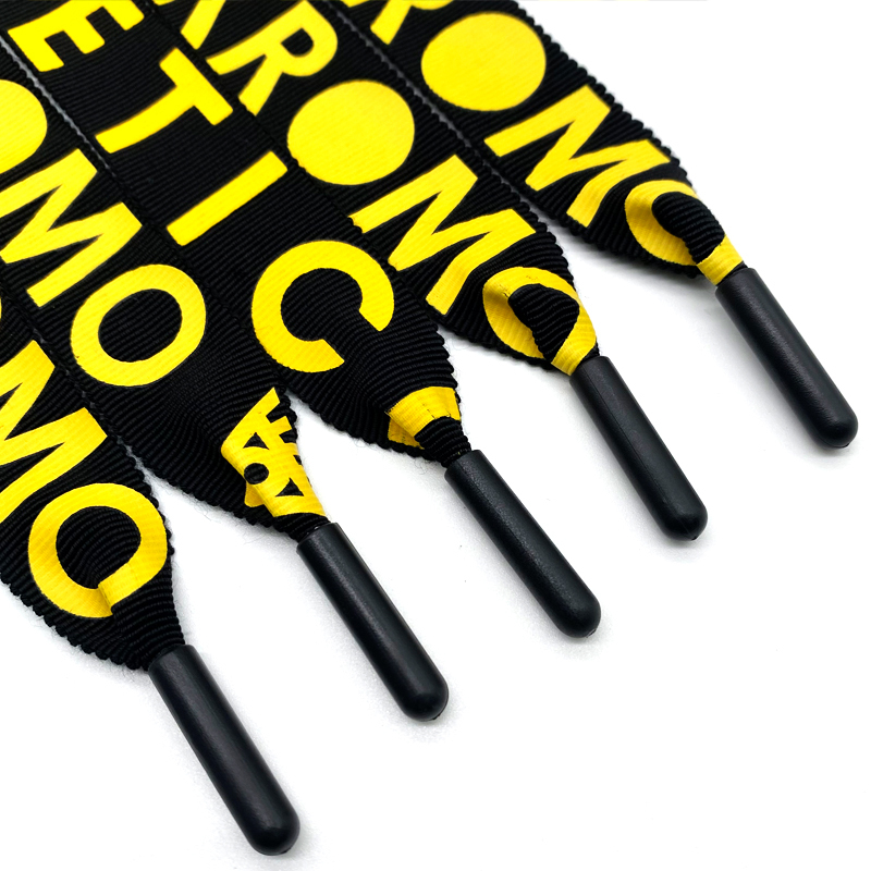 Fashion Pullover hoodie drawstring Polyester Packaging Handle Rope With Tip For Paper Gift Bag Printed Logo custom