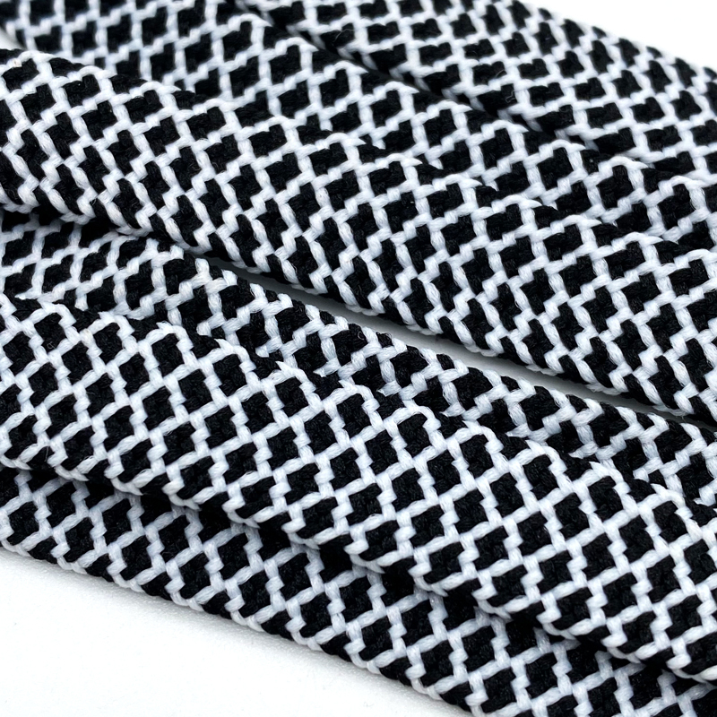 High quality flat cord lanyard silicone ends drawcord drawstring polyester cotton sweatshirt hoodie tape cords