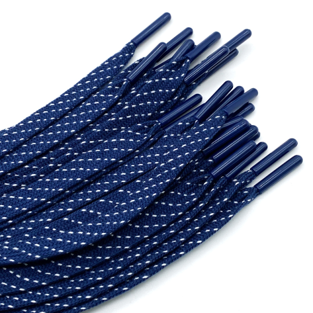 Factory wholesale Customized Printed Silicone Flat Cord Shoelaces with Laser plastic logo rope shoelaces drawcord tipping