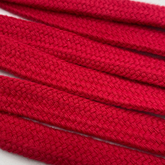 High quality custom hoodie string cotton flat drawstring silicone tip drawcord tipping cord for shorts