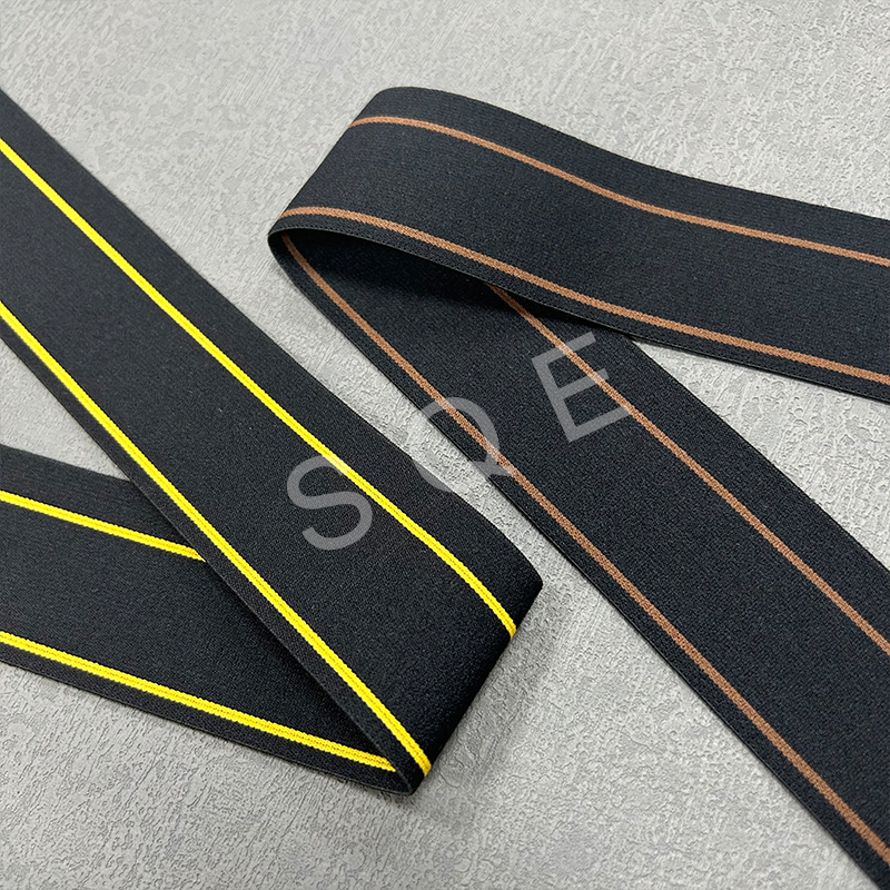 Eco-friendly soft nylon elastic loop band woven rubber elastic band for ankle support strap